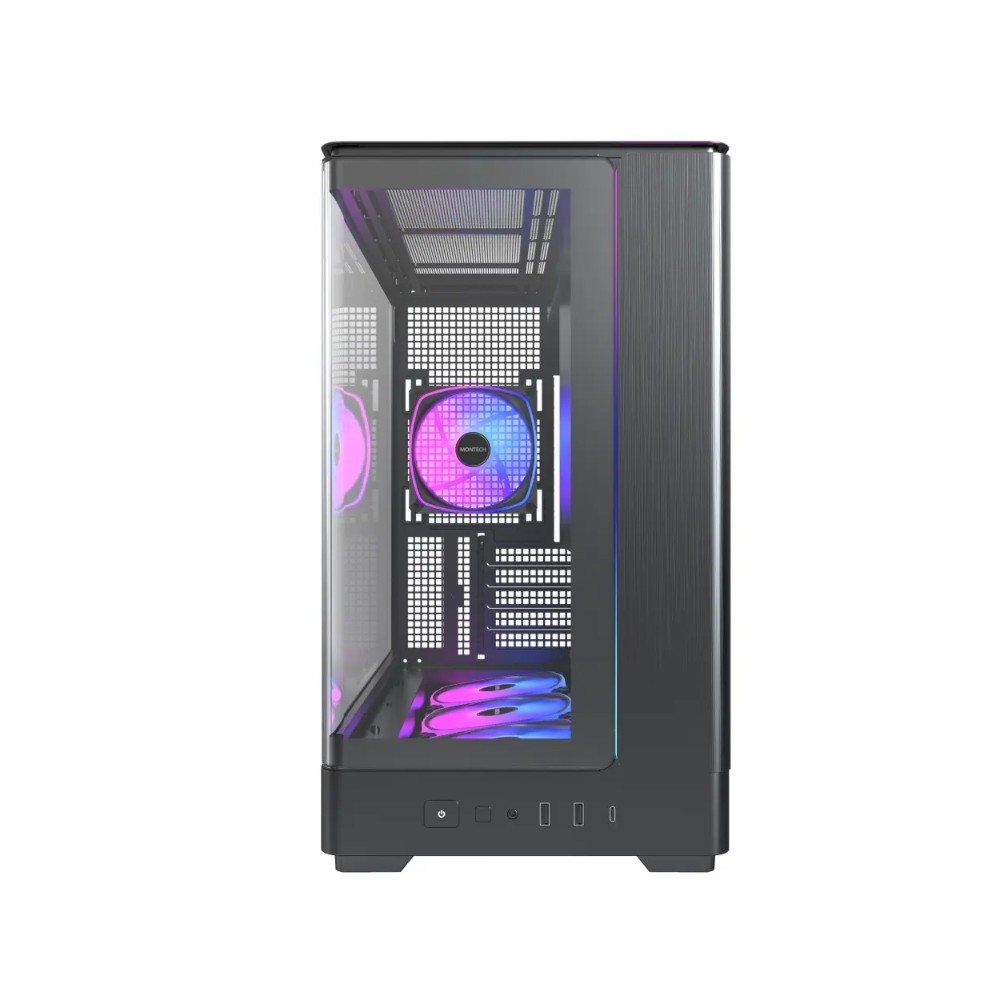 Gabinete Gamer ( Balão.info) PRO, Mid Tower, ARGB, ATX, Frontal e Lateral em Vidro, Preto - ( Balão.info - view 3