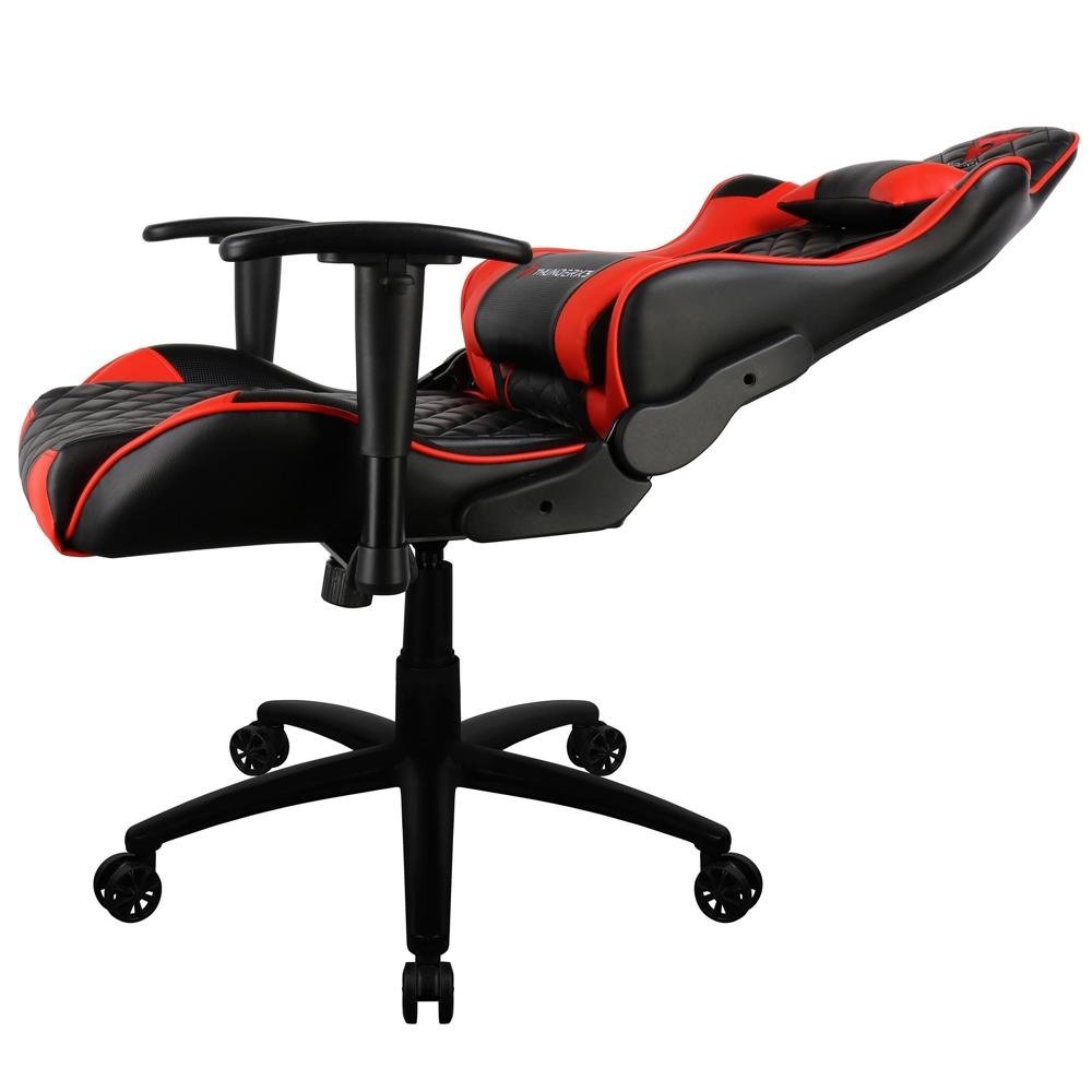 Imagem 4 de 7 do produto Cadeira Gamer ThunderX3 TGC12 Profissional, Até 120kg, Com Almofadas, Reclinável, Descanso de Braço 2D, Preto e Vermelho