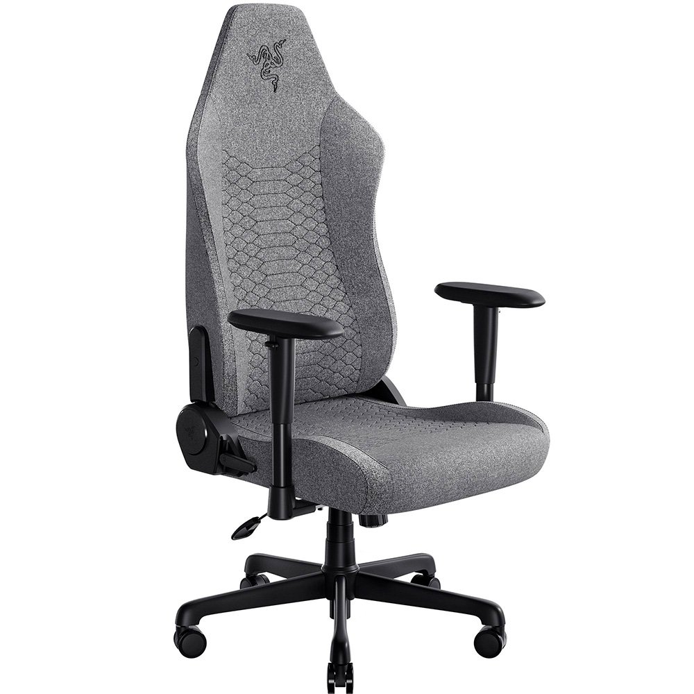 Cadeira Gamer Razer Iskur V2 X, Até 136Kg, Reclinável, Almofada, Cilindro de Gás Classe 4, Tecido, Cinza Claro - RZ38-05310200-R3UA
