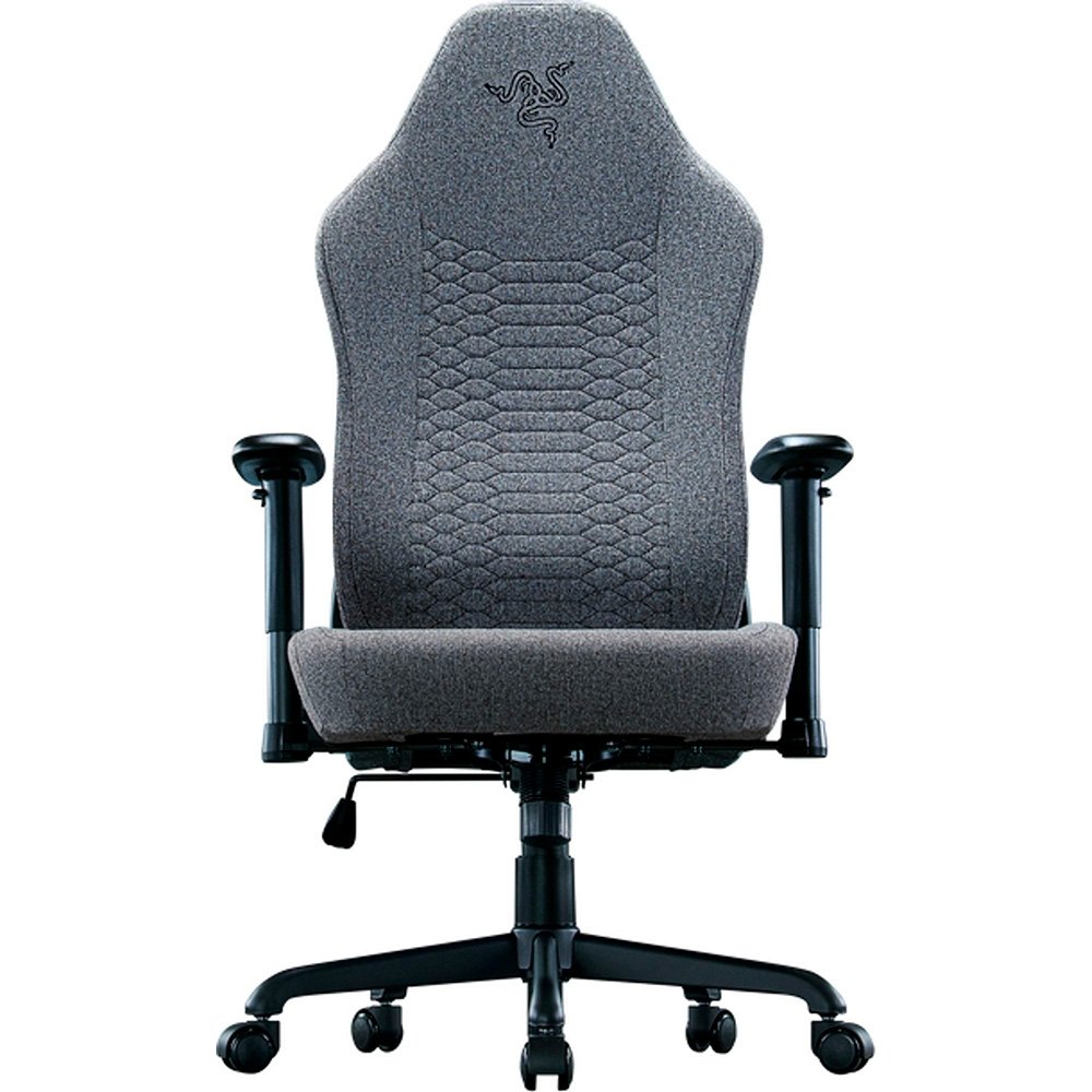Imagem 2 de 10 do produto Cadeira Gamer Razer Iskur V2 X, Até 136Kg, Reclinável, Almofada, Cilindro de Gás Classe 4, Tecido, Cinza Claro - RZ38-05310200-R3UA
