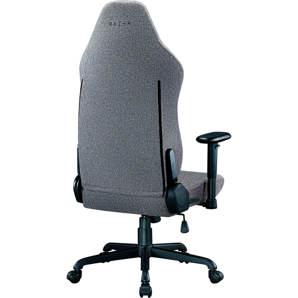 Imagem 3 de 10 do produto Cadeira Gamer Razer Iskur V2 X, Até 136Kg, Reclinável, Almofada, Cilindro de Gás Classe 4, Tecido, Cinza Claro - RZ38-05310200-R3UA