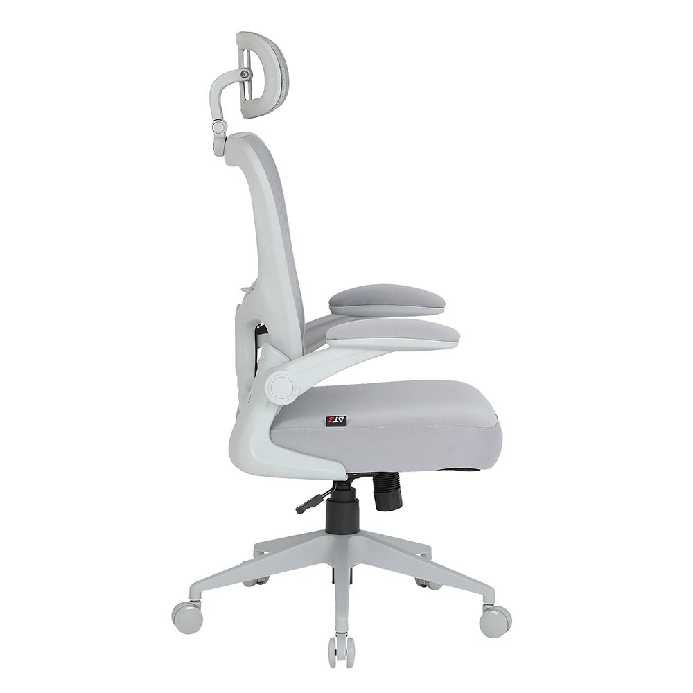 Cadeira de Escritório Ergonômica DT3 Vita H, Até 120Kg, Reclinável, Braço 4D, Cilindro de Gás Classe 4, Malha, Preta com Estrutura Cinza - 14557-2 - view 2