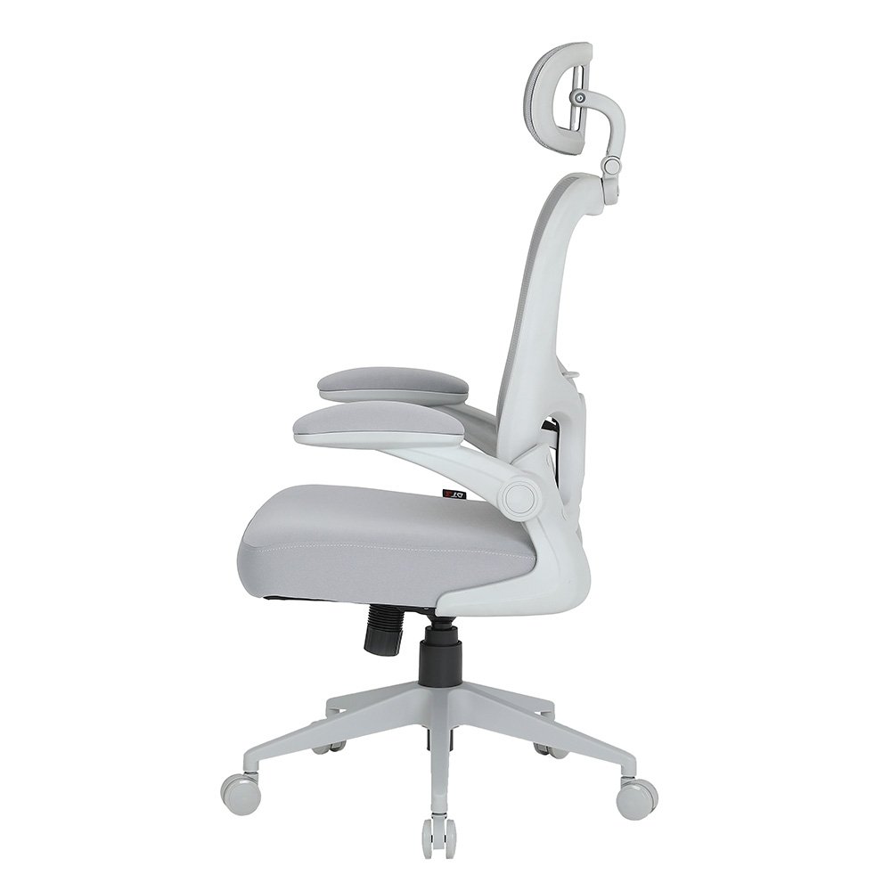 Cadeira de Escritório Ergonômica DT3 Vita H, Até 120Kg, Reclinável, Braço 4D, Cilindro de Gás Classe 4, Malha, Cinza - 14557-2 - view 6