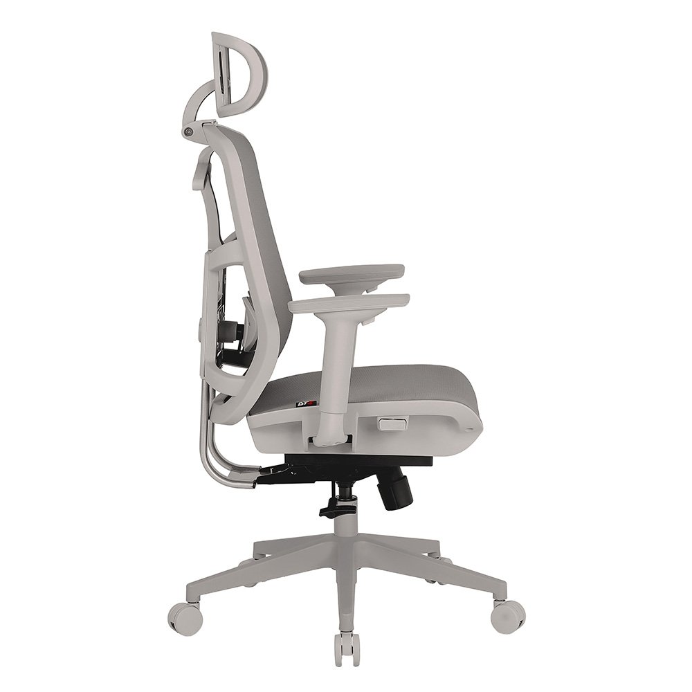 Cadeira de Escritório Ergonômica DT3 Diana+, Reclinável, Cilindro de Gás Classe 4, Malha, Preta com Estrutura Cinza - 14561-7 - view 3