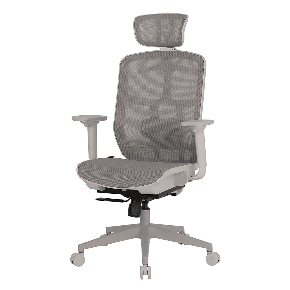 Cadeira de Escritório Ergonômica DT3 Diana+, Reclinável, Cilindro de Gás Classe 4, Malha, Preta com Estrutura Cinza - 14561-7 - view 7