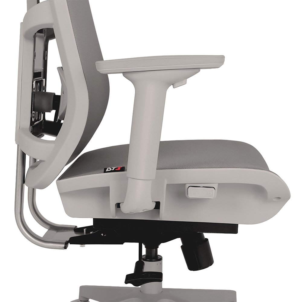 Cadeira de Escritório Ergonômica DT3 Diana+, Reclinável, Cilindro de Gás Classe 4, Malha, Preta com Estrutura Cinza - 14561-7 - view 9