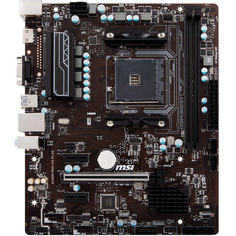 Imagem 5 de 5 do produto Placa-Mãe MSI A320M Pro-VH Plus, AMD AM4, mATX, DDR4