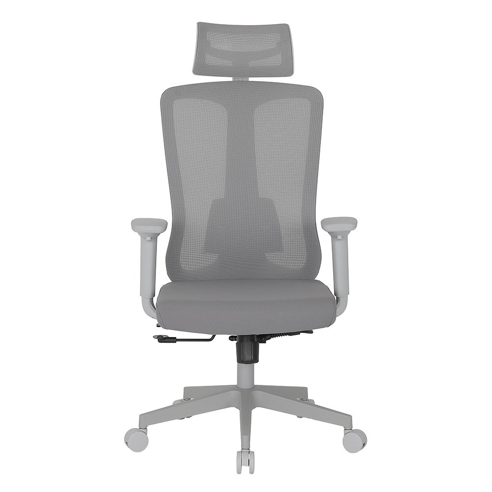 Cadeira de Escritório Ergonômica DT3 Maya Grey Frame, Até 120Kg, Reclinável, Malha e Tecido, Cinza Claro - 14672-0