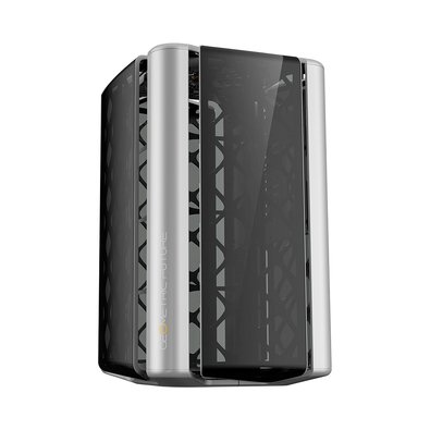 Gabinete Gamer Geometric Future Model 2, Mid Tower, ATX, Lateral em Vidro Temperado, Cinza - GEO-M2-GG