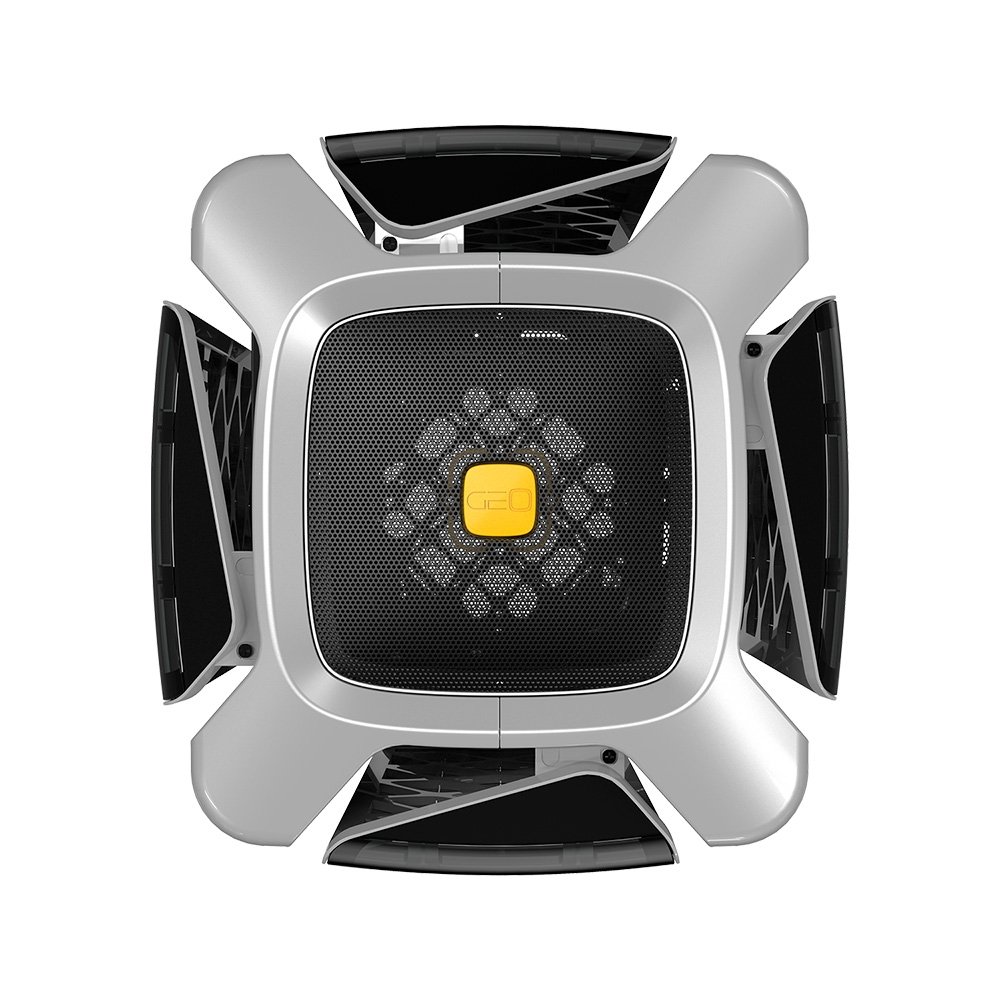 Imagem 5 de 6 do produto Gabinete Gamer Geometric Future Model 2, Mid Tower, ATX, Lateral em Vidro Temperado, Cinza - GEO-M2-GG