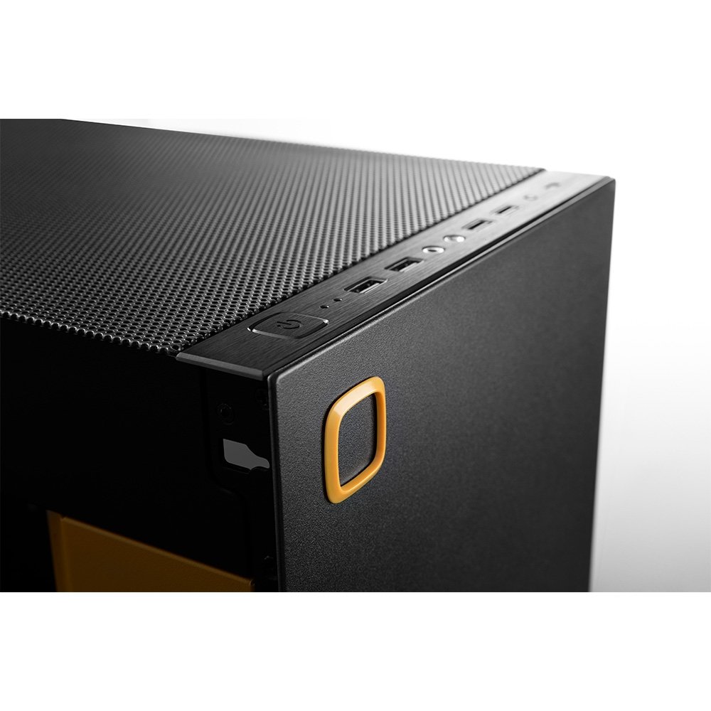 Gabinete Gamer Geometric Future Model 8 Lohan, Mini Tower, ITX, Lateral em Vidro, Preto e Amarelo - GEO-( Balão.info)-LOB - view 4
