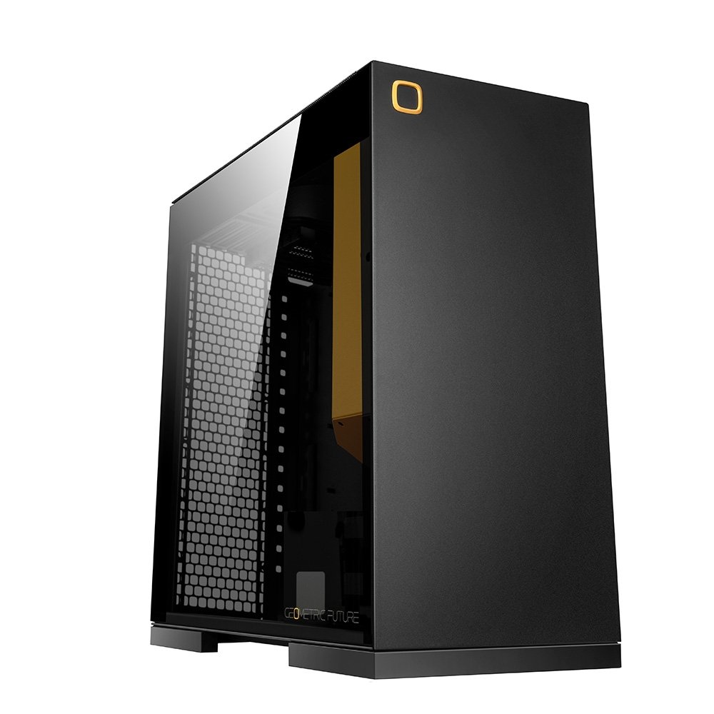 Gabinete Gamer Geometric Future Model 8 Lohan, Mini Tower, ITX, Lateral em Vidro, Preto e Amarelo - GEO-( Balão.info)-LOB - view 5