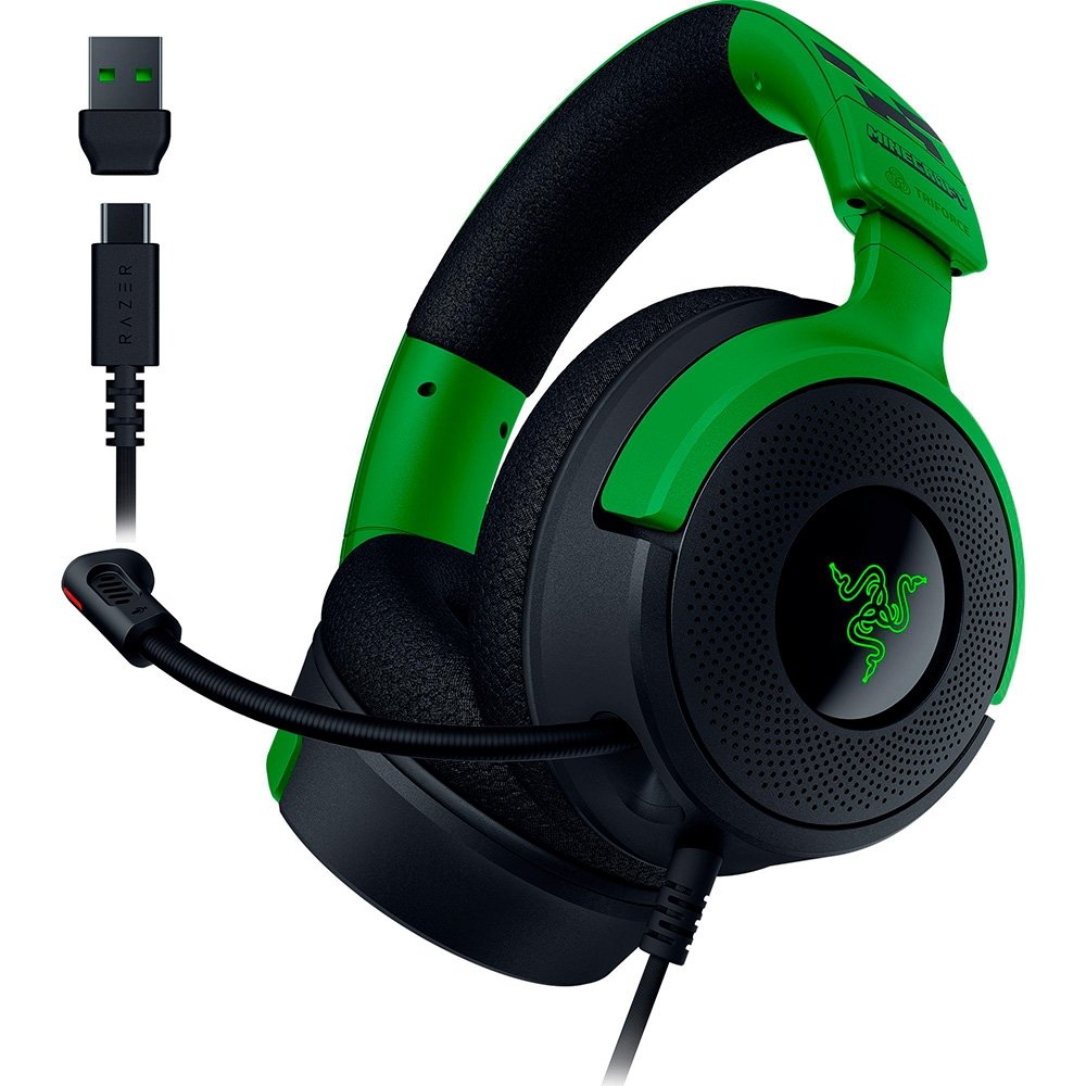 Headset Gamer ( Balão.info) V4 X, Som Surround 7.1, Conexão USB, Minecraft Edition - RZ04-( Balão.info)-R3M1 - foto 4