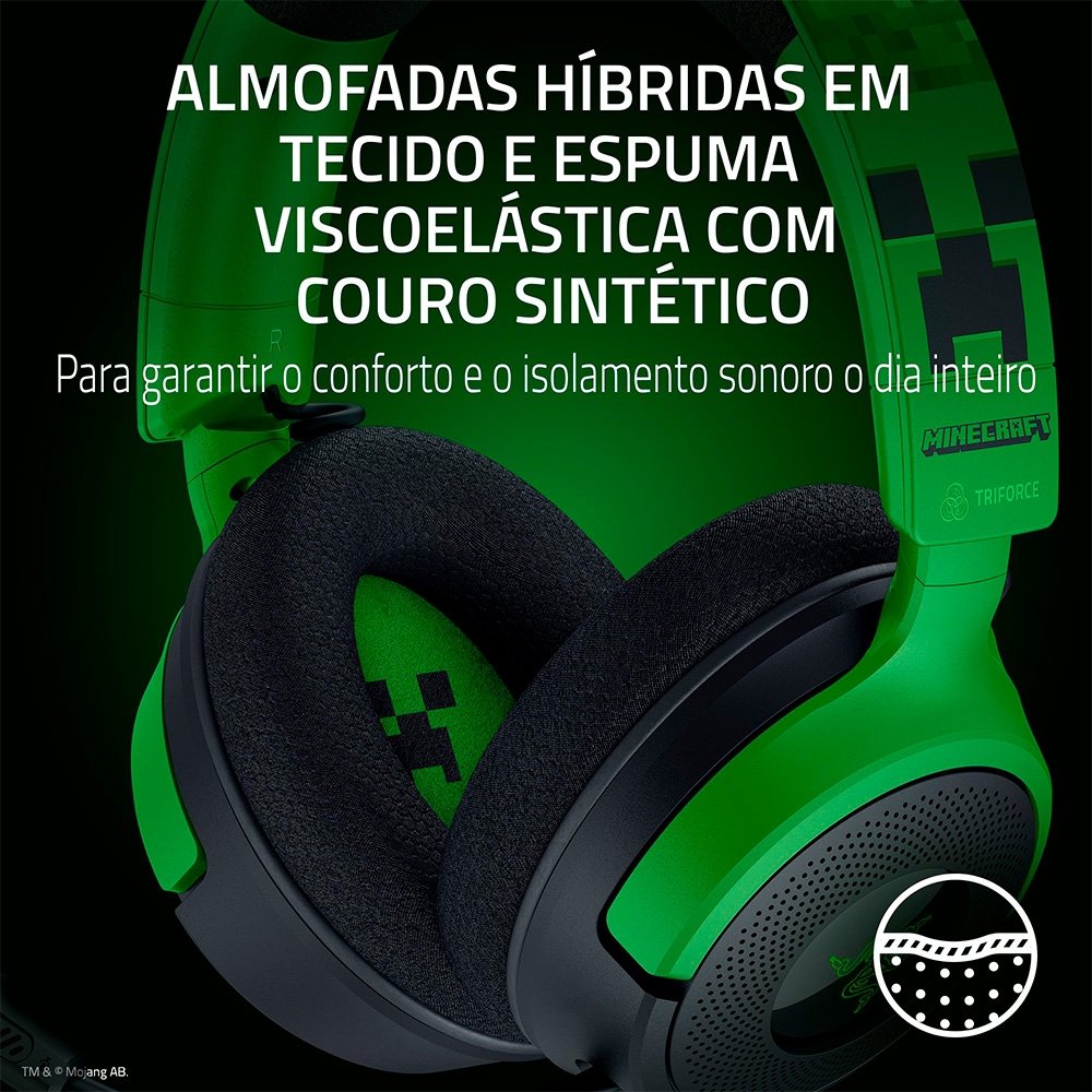 Headset Gamer ( Balão.info) V4 X, Som Surround 7.1, Conexão USB, Minecraft Edition - RZ04-( Balão.info)-R3M1 - foto 8