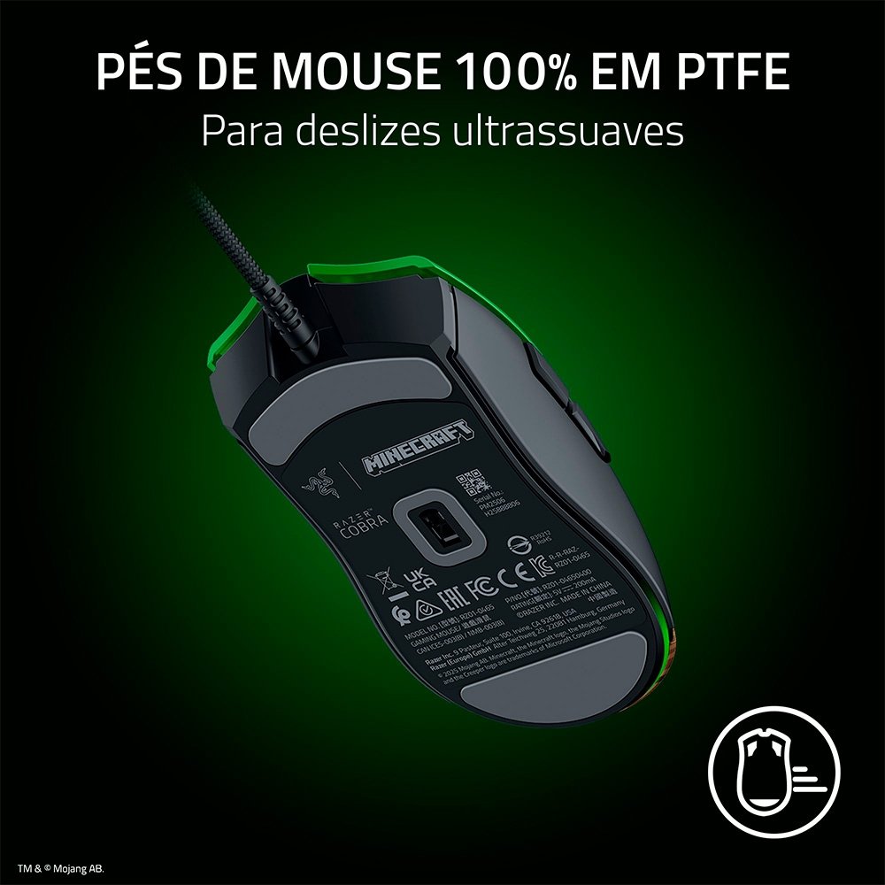Mouse Gamer ( Balão.info) Cobra, Chroma RGB, 8500 DPI, Minecraft Edition - RZ01-( Balão.info)-R3M1 - foto 8