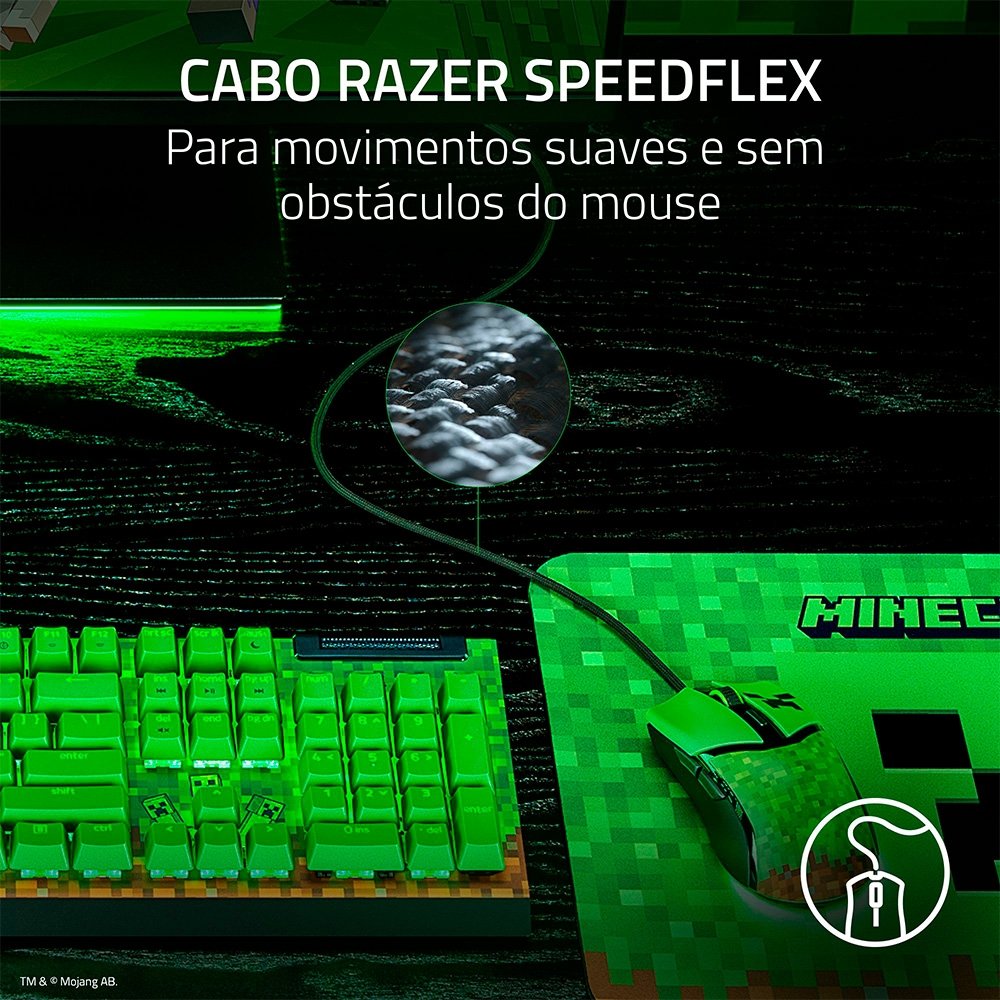 Mouse Gamer ( Balão.info) Cobra, Chroma RGB, 8500 DPI, Minecraft Edition - RZ01-( Balão.info)-R3M1 - foto 9