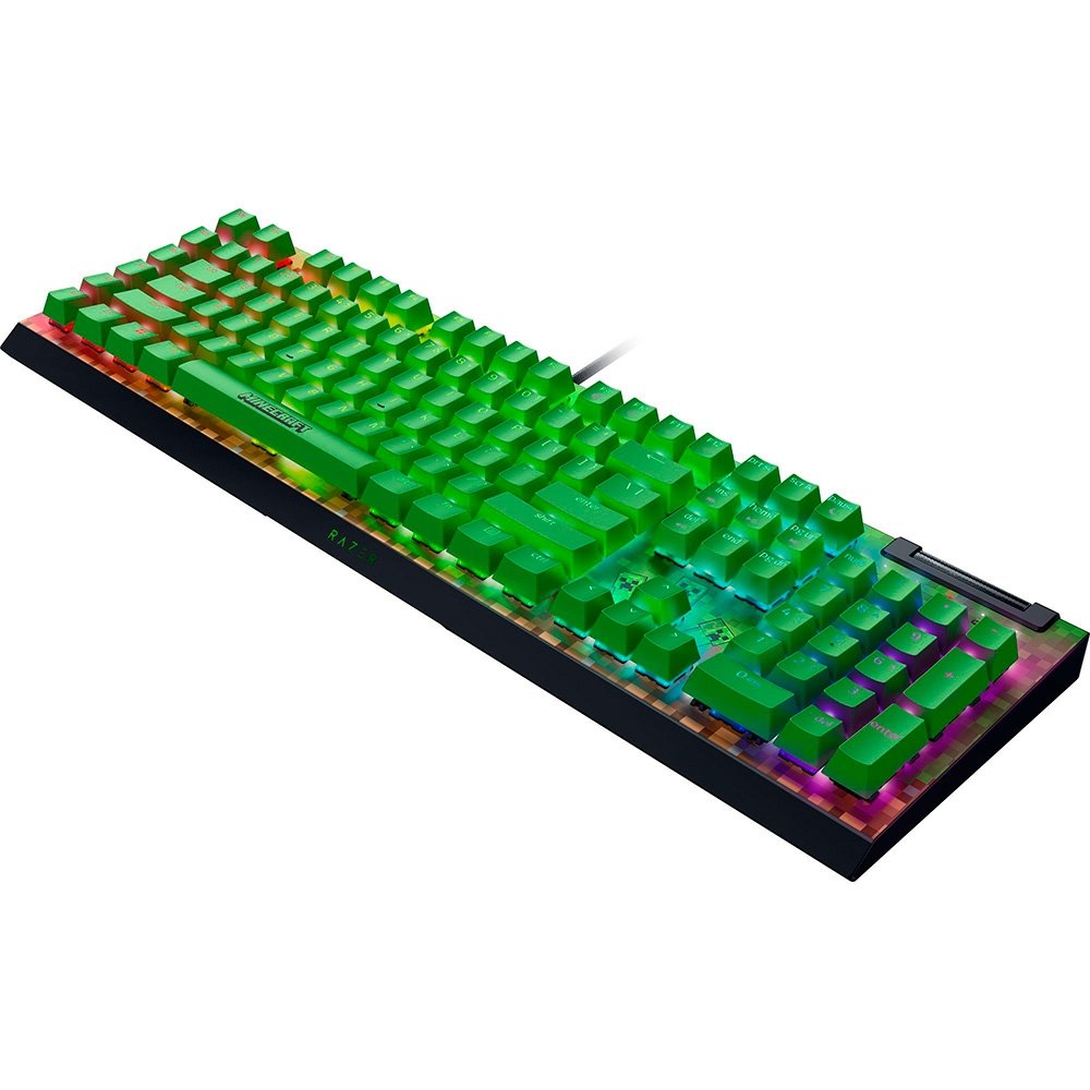 Teclado Mecânico Gamer Razer BlackWidow V4 X, Chroma RGB, Switch Green, Minecraft Edition, Layout US - RZ03-04704100-R3M1 Teclado Mecânico Gamer Razer BlackWidow V4 X, Chroma RGB, Switch Green, Minecraft Edition, Layout US - RZ03-04704100-R3M1