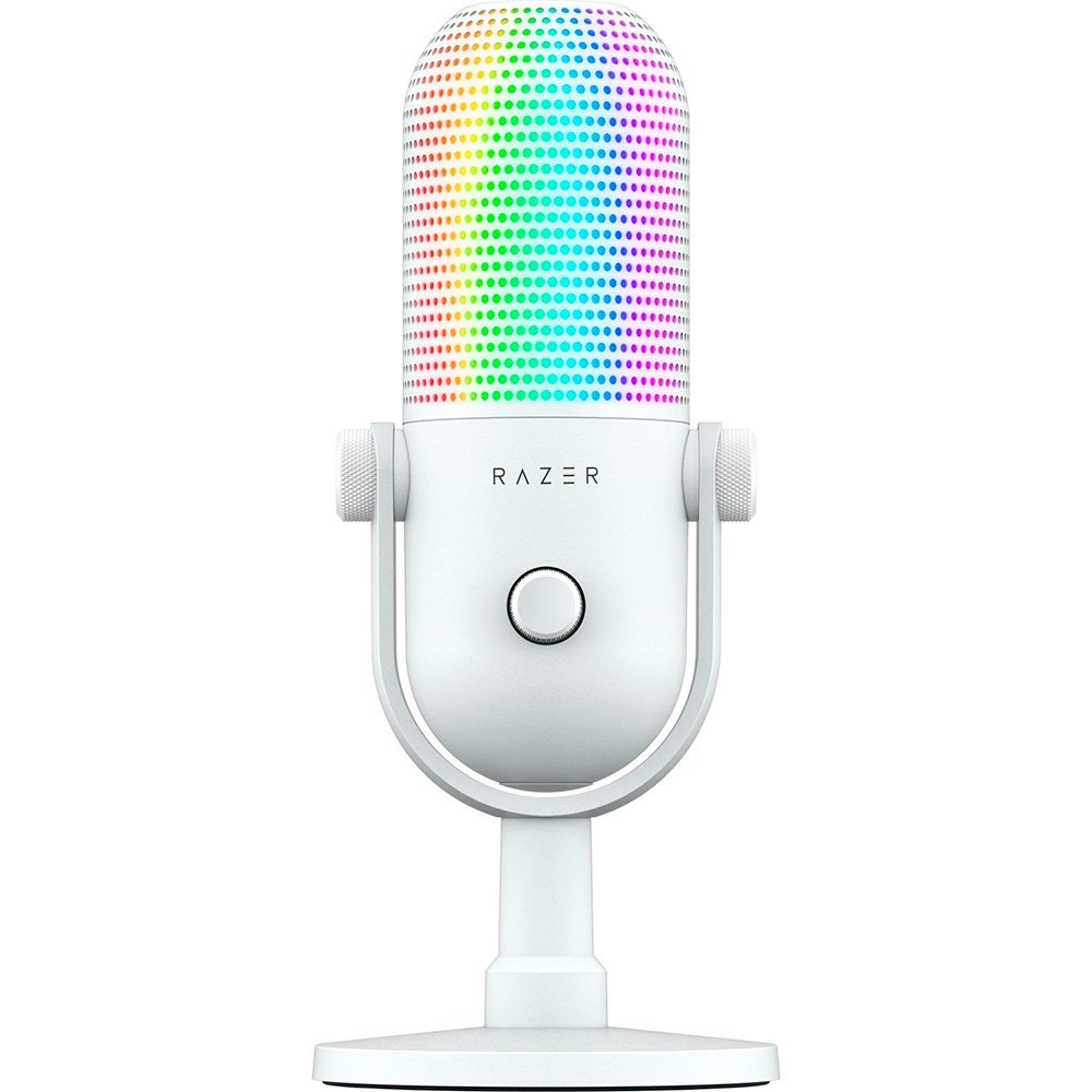 Microfone Razer Seiren V3 Chroma, RGB, Conexão USB, Branco - RZ19-05060200-R3U1 - view 3