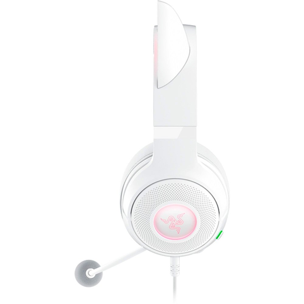 Imagem 5 de 12 do produto Headset Gamer Razer Kraken Kitty V2, Chroma RGB, Conexão USB, Branco - RZ04-04730600-R3U1