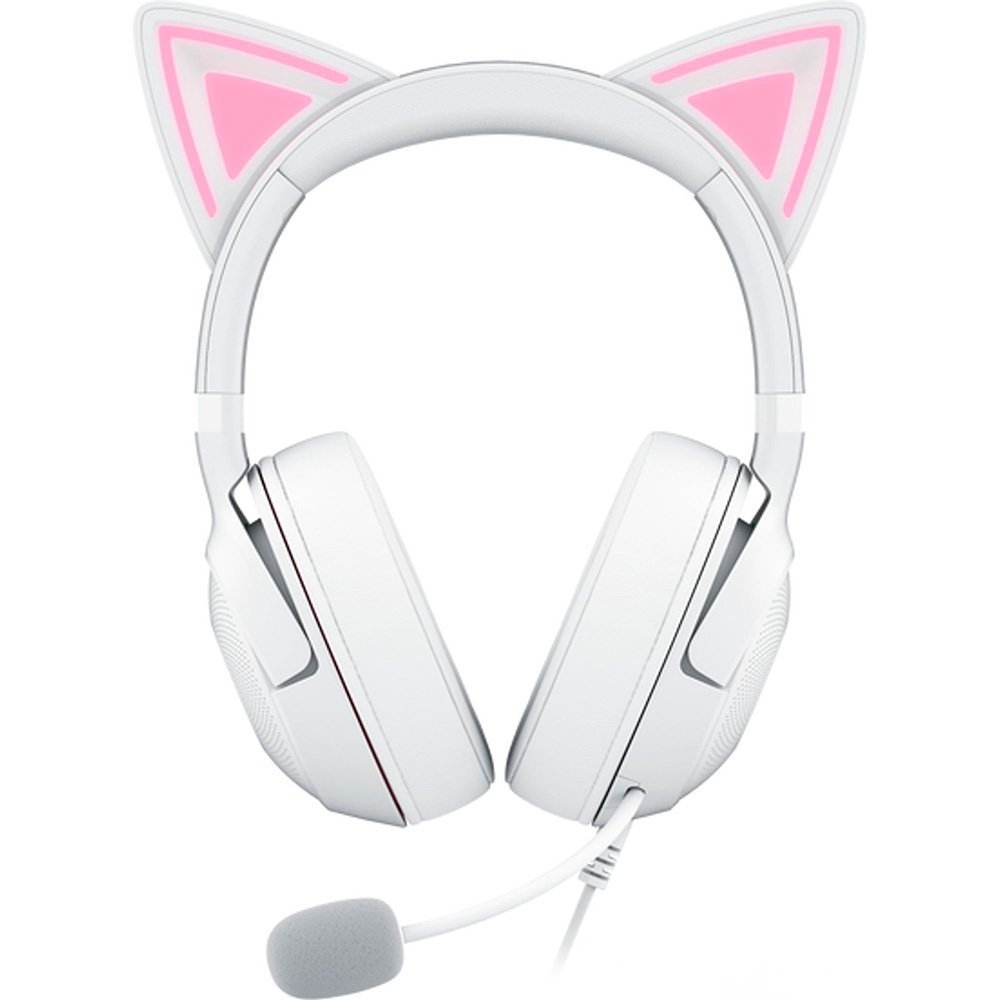 Imagem 6 de 12 do produto Headset Gamer Razer Kraken Kitty V2, Chroma RGB, Conexão USB, Branco - RZ04-04730600-R3U1