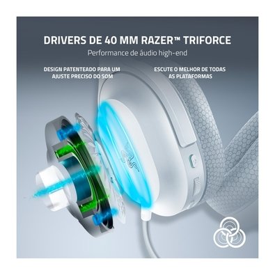 Headset Sem Fio Razer Barracuda X Mercury | KaBuM!