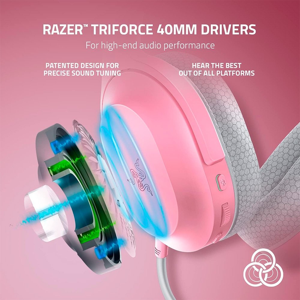 Headset Gamer Sem Fio Razer Barracuda X (2022), Multiplataforma, Quartz - RZ04-04430300-R3U1 - view 3