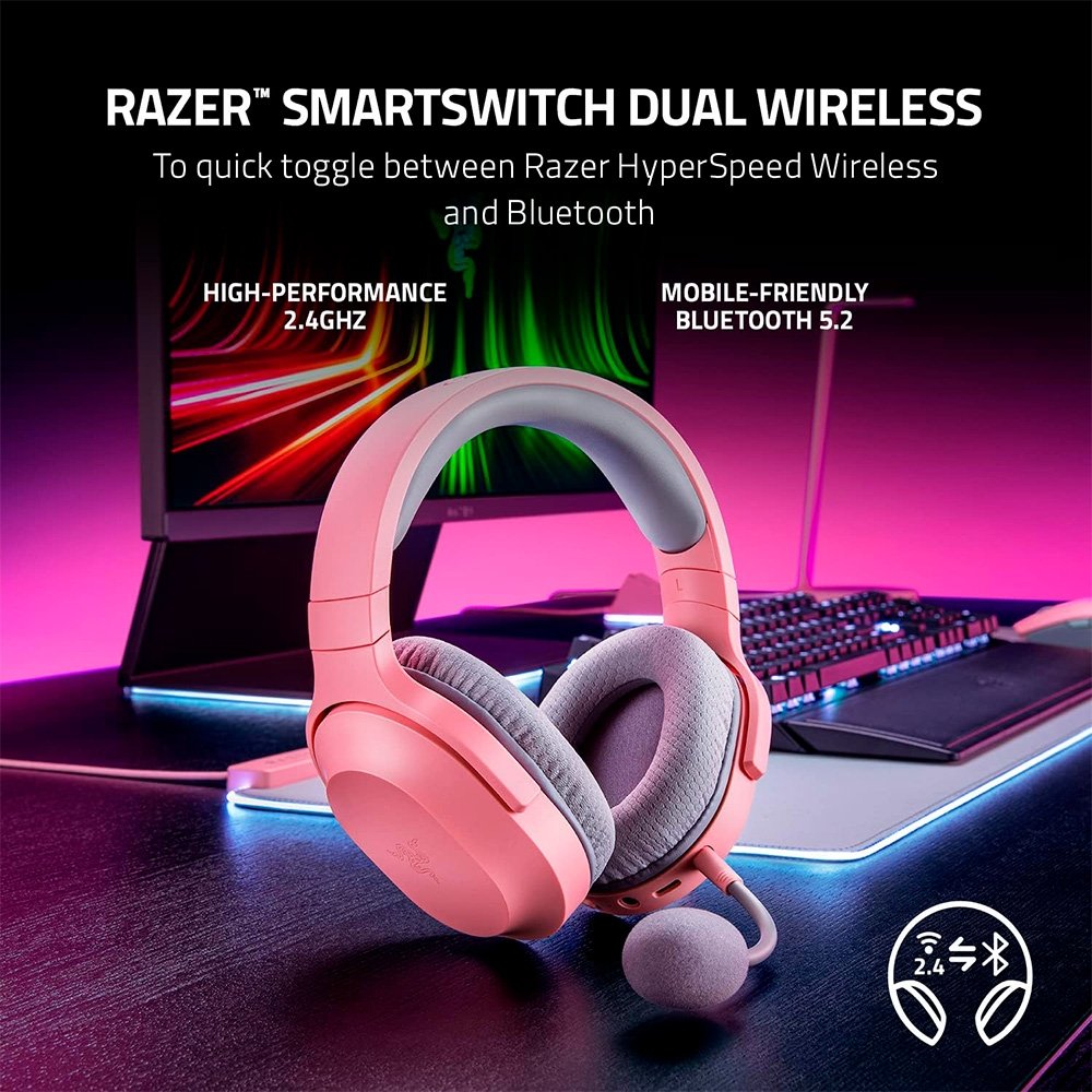 Headset Gamer Sem Fio Razer Barracuda X (2022), Multiplataforma, Quartz - RZ04-04430300-R3U1 - view 5