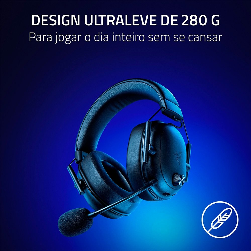 Imagem 4 de 11 do produto Headset Gamer Sem Fio Razer BlackShark V2 HyperSpeed, Preto - RZ04-04960100-R3U1
