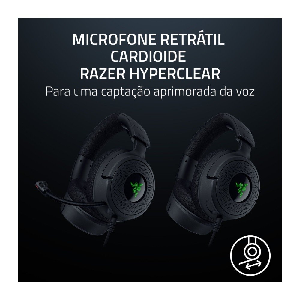 Headset Razer Kraken V4 X RGB | KaBuM!