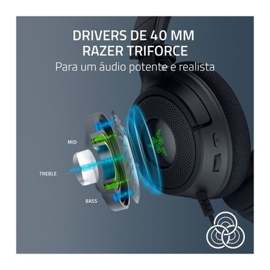 Headset Razer Kraken V4 X RGB | KaBuM!