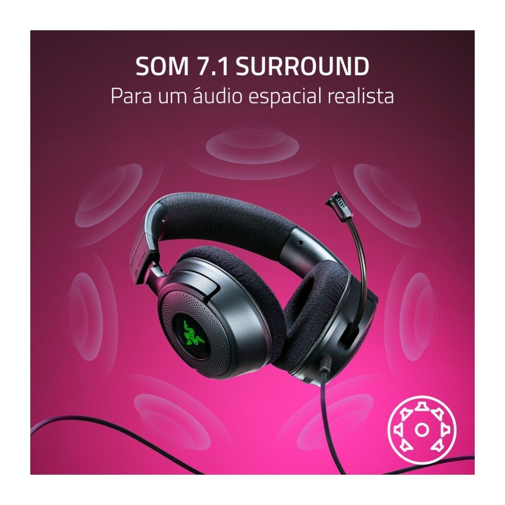 Headset Razer Kraken V4 X RGB | KaBuM!