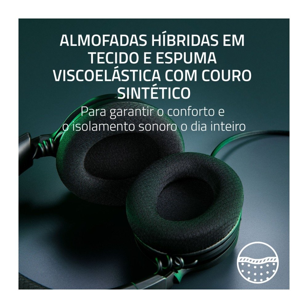 Imagem 5 de 5 do produto Headset Gamer Razer Kraken V4 X, Drivers 40 mm, Microfone Cardioide, RGB, Preto - RZ04-05180100