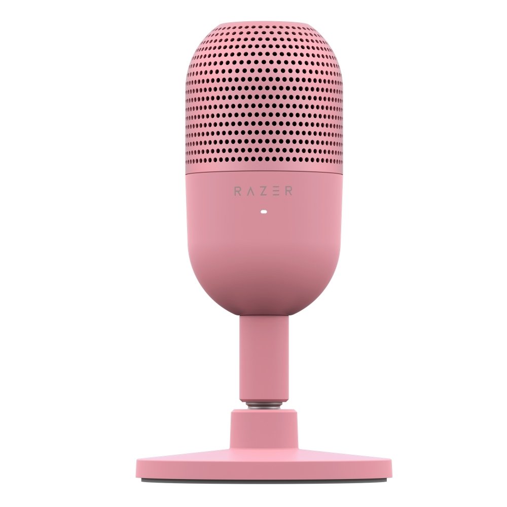 Microfone Gamer Razer Seiren V3 Mini Quartz, Supercardioide, Função Toque para Silenciar, Conexão USB, Rosa - RZ19-05050200