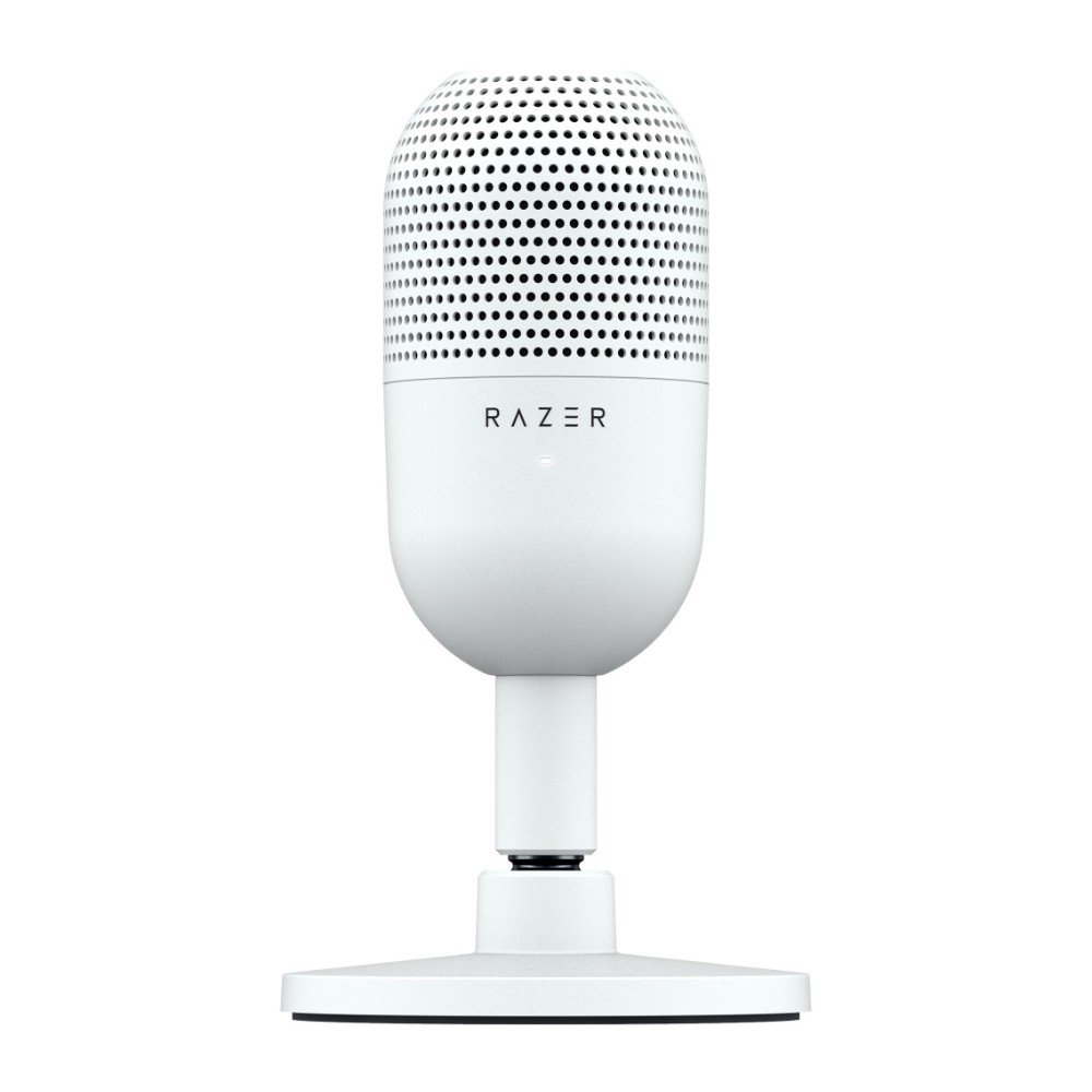Microfone Razer Seiren V3 Mini, Condensador, Sensor Tap-to-Mute, Ultracompacto, USB, Branco - RZ19-05050300