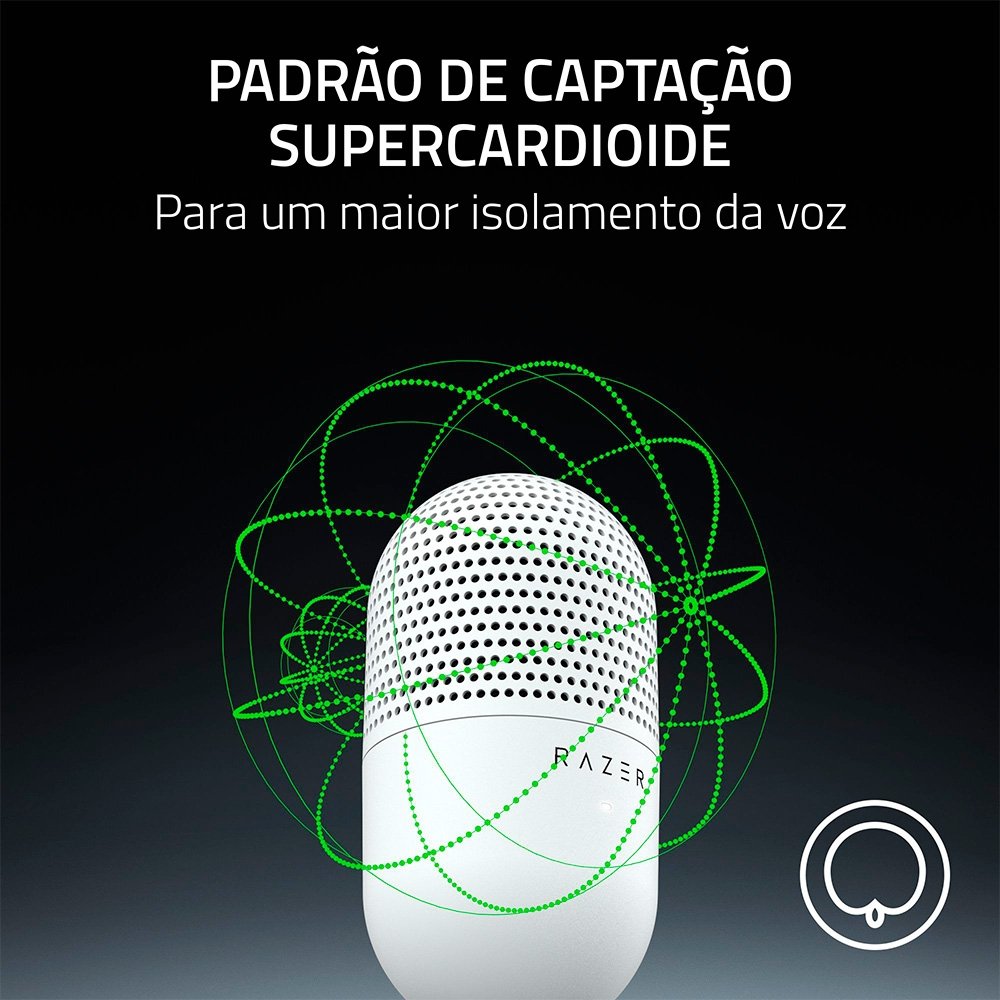 Microfone Razer Seiren V3 Mini, Ultracompacto, Conexão USB, Branco - RZ19-05050300-R3U1 - view 8