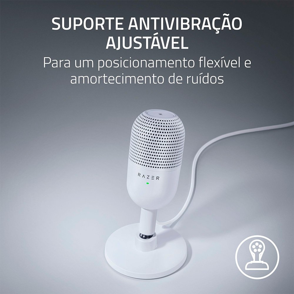 Microfone Razer Seiren V3 Mini, Ultracompacto, Conexão USB, Branco - RZ19-05050300-R3U1 - view 6