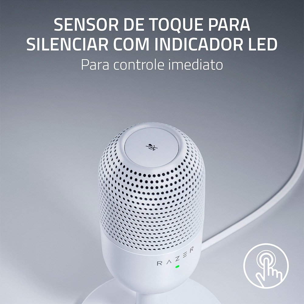 Microfone Razer Seiren V3 Mini, Ultracompacto, Conexão USB, Branco - RZ19-05050300-R3U1 - view 7
