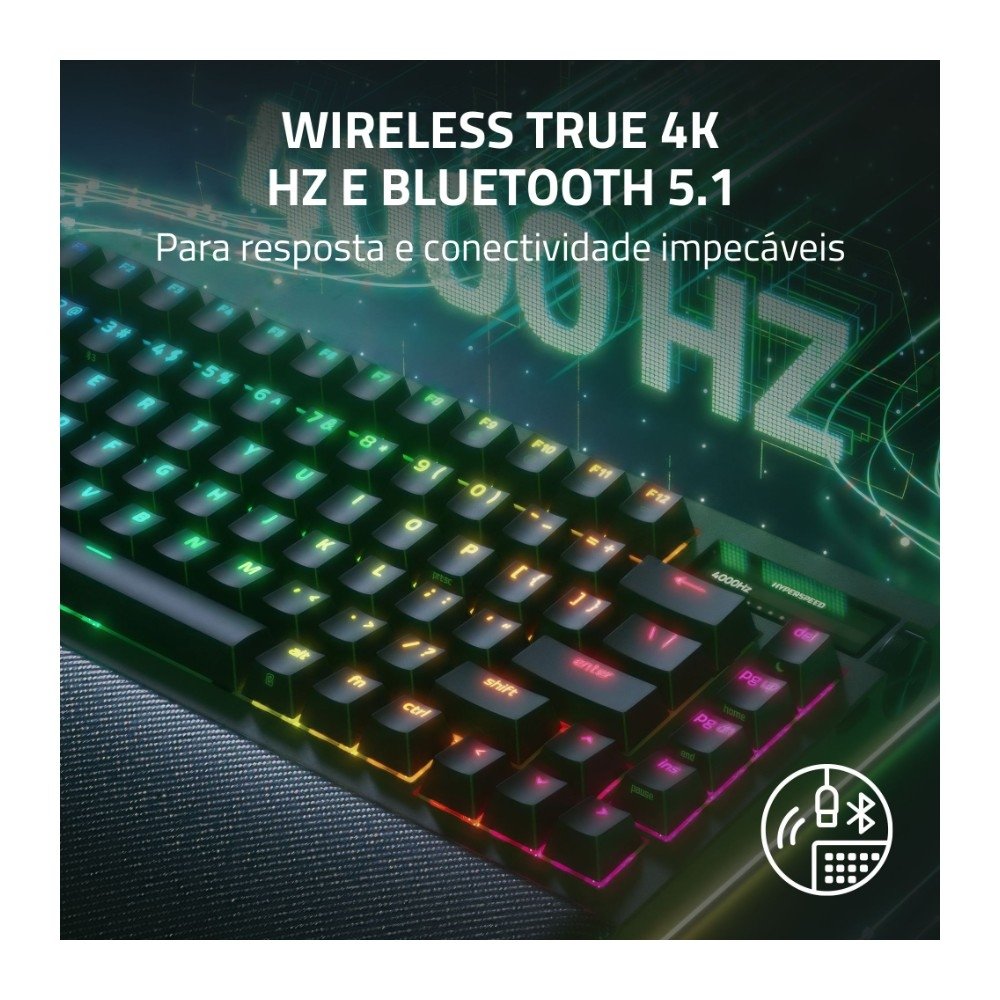 Teclado Razer BlackWidow V4 Pro 75% | KaBuM!