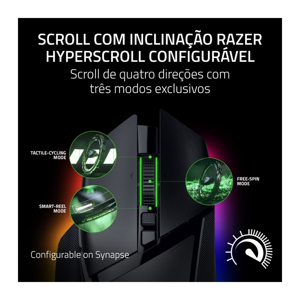 Mouse Gamer Ergonômico ( Balão.info) Basilisk V3 35K, RGB, Sensor 35K DPI, Preto - RZ01-( Balão.info - foto 2