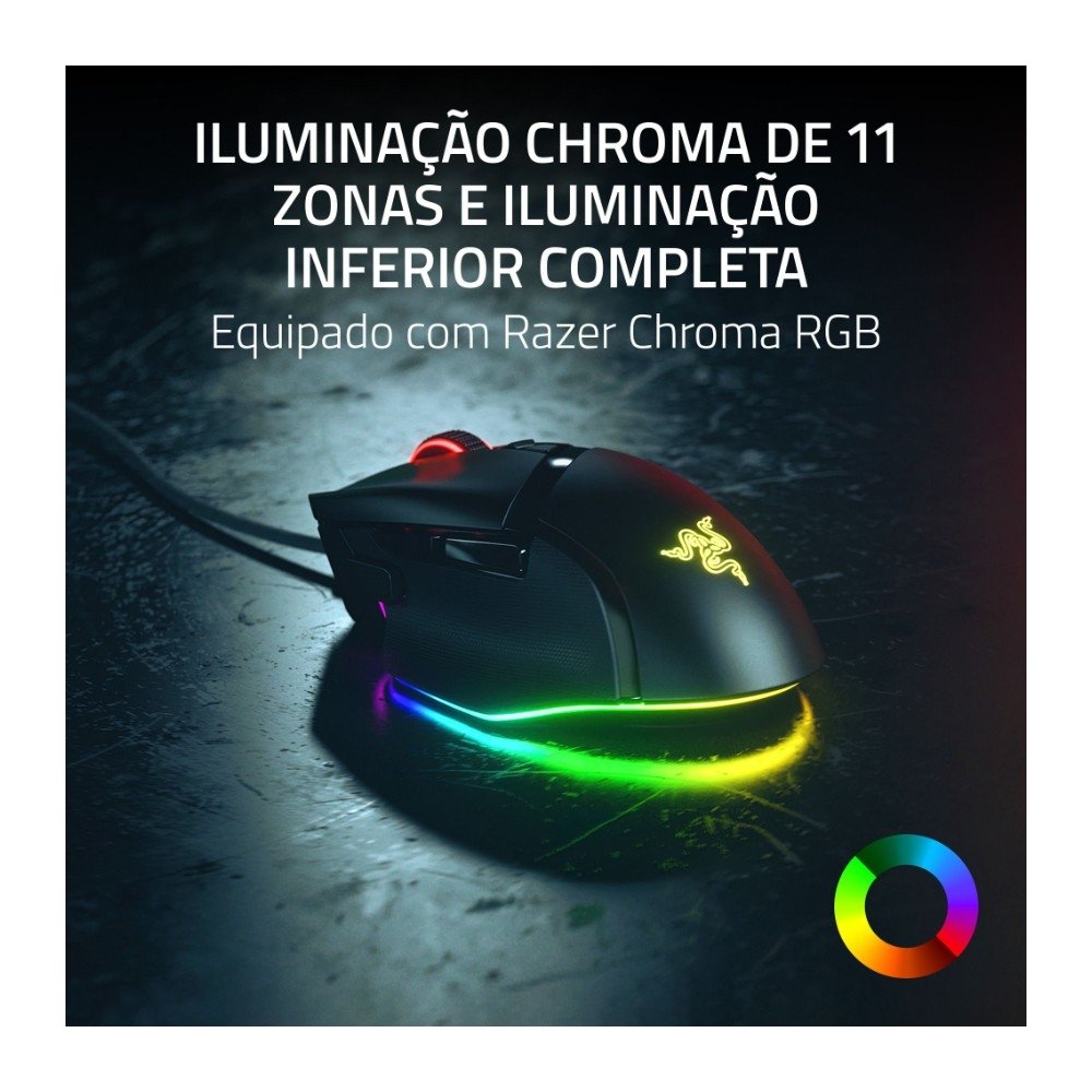 Mouse Gamer Ergonômico ( Balão.info) Basilisk V3 35K, RGB, Sensor 35K DPI, Preto - RZ01-( Balão.info - foto 5