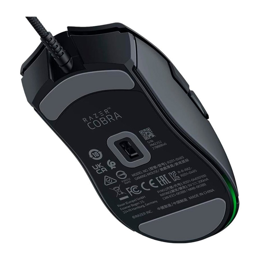 Imagem 7 de 7 do produto Mouse Gamer Razer Cobra, Chroma RGB, Sensor Óptico Preciso de 8500 DPI, Cabo Speedflex, Preto - RZ01-04650100