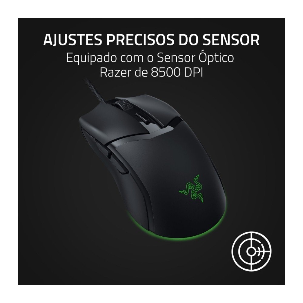 Imagem 5 de 7 do produto Mouse Gamer Razer Cobra, Chroma RGB, Sensor Óptico Preciso de 8500 DPI, Cabo Speedflex, Preto - RZ01-04650100
