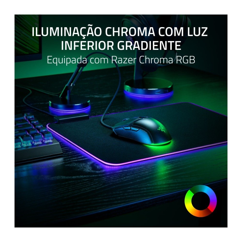 Imagem 4 de 7 do produto Mouse Gamer Razer Cobra, Chroma RGB, Sensor Óptico Preciso de 8500 DPI, Cabo Speedflex, Preto - RZ01-04650100