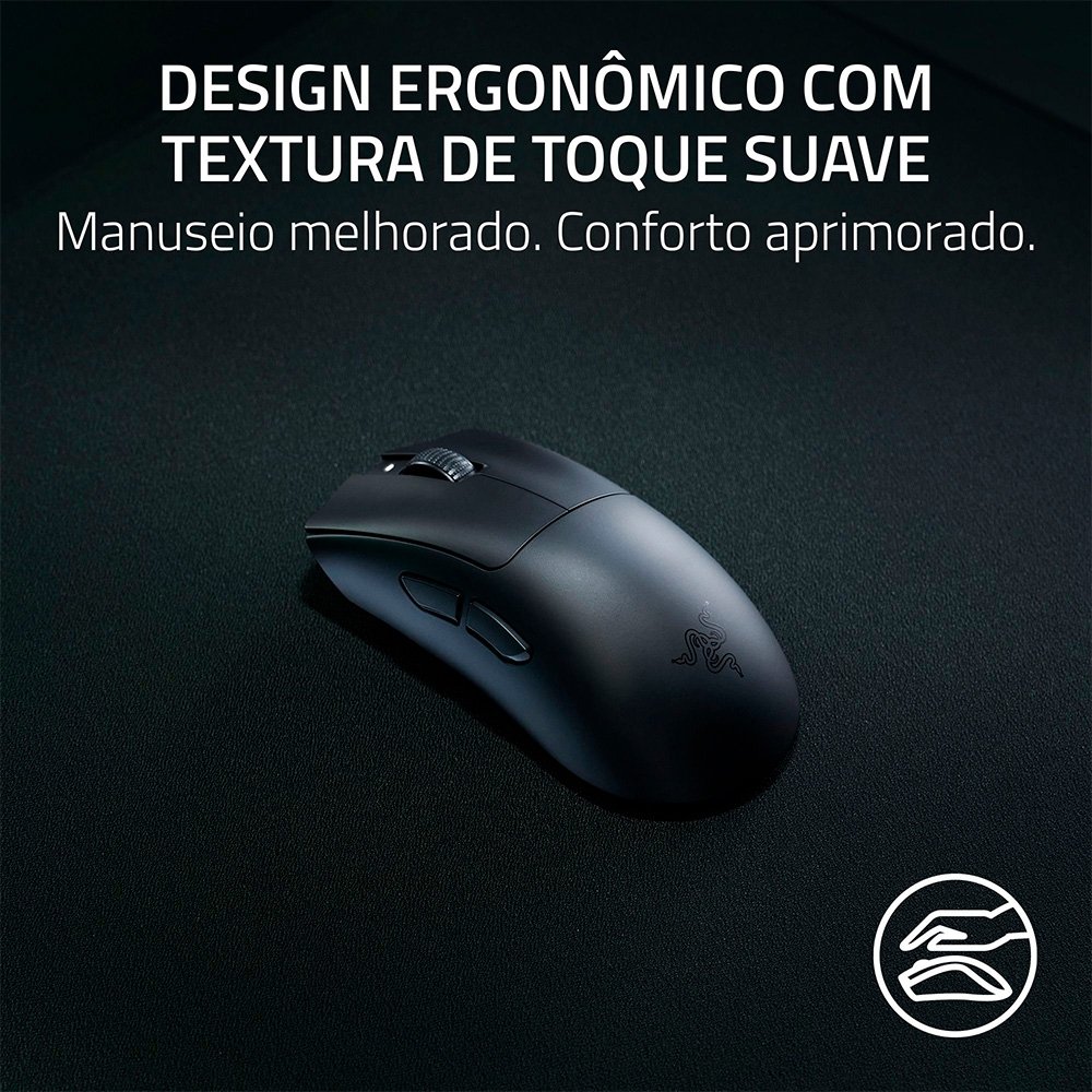 Mouse Gamer Sem Fio Razer DeathAdder V3 HyperSpeed, 30000 DPI, Preto - RZ01-05140100-R3U1 - view 7