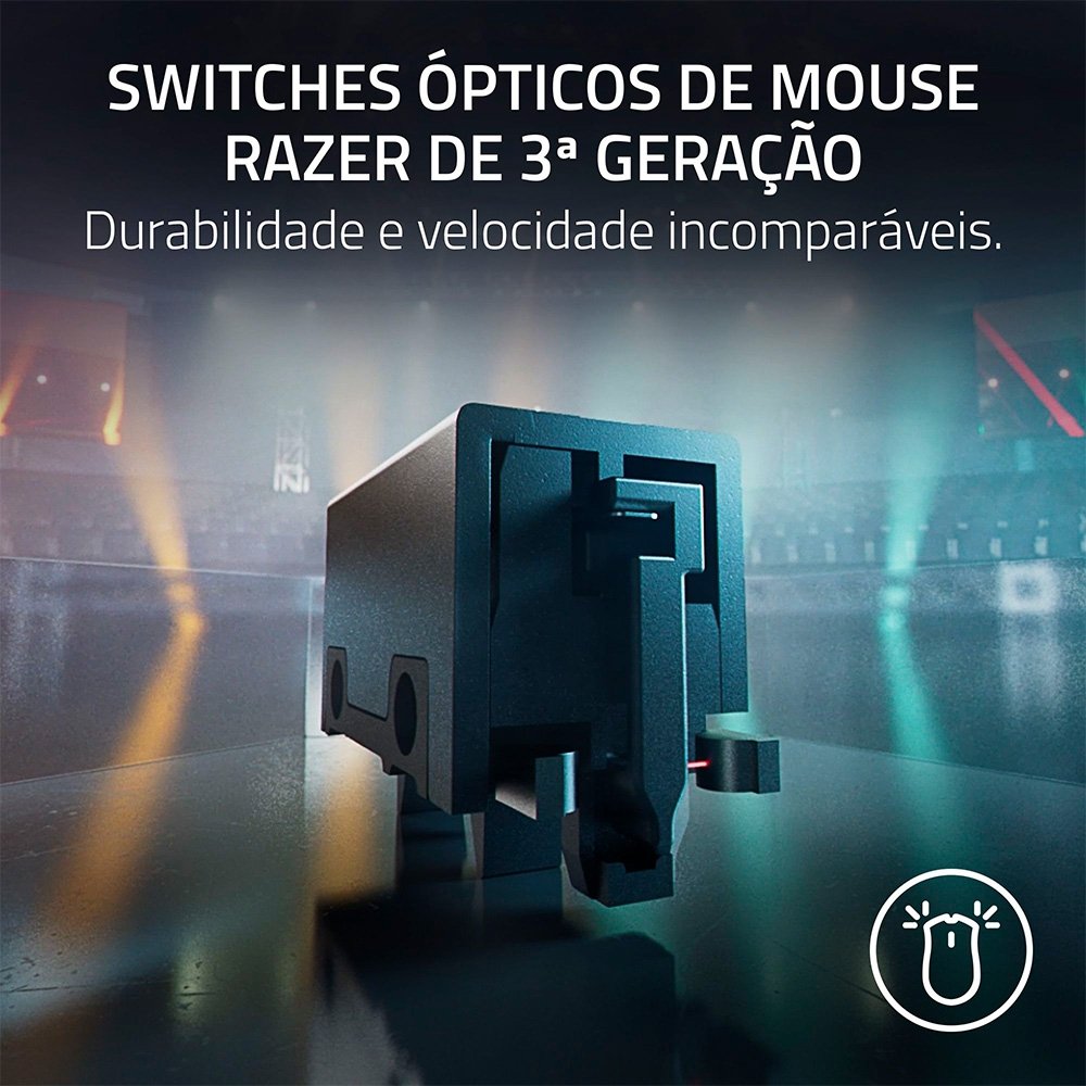 Mouse Gamer Sem Fio Razer DeathAdder V3 HyperSpeed, 30000 DPI, Preto - RZ01-05140100-R3U1 - view 9