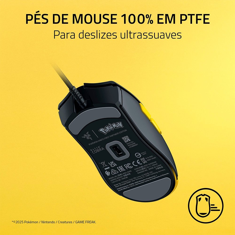 Mouse Gamer Razer Cobra, Chroma RGB, 8500 DPI, Pokémon Kanto Starters Edition - RZ01-04650400-R3M1 - view 10