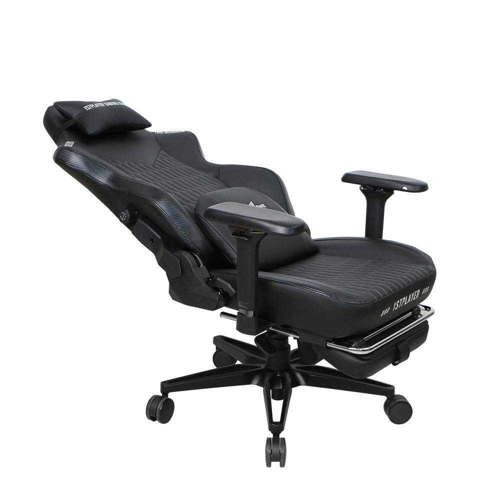 Cadeira Gamer 1STPLAYER DUKE, Até 160kg, Reclinável, Almofadas e Apoio para os Pés, Cilindro de Gás Classe 4, Preta - DUKE-FR-BK - view 6