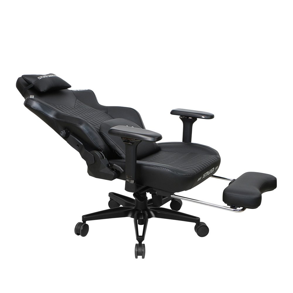 Cadeira Gamer 1STPLAYER DUKE, Até 160kg, Reclinável, Almofadas e Apoio para os Pés, Cilindro de Gás Classe 4, Preta - DUKE-FR-BK - view 8