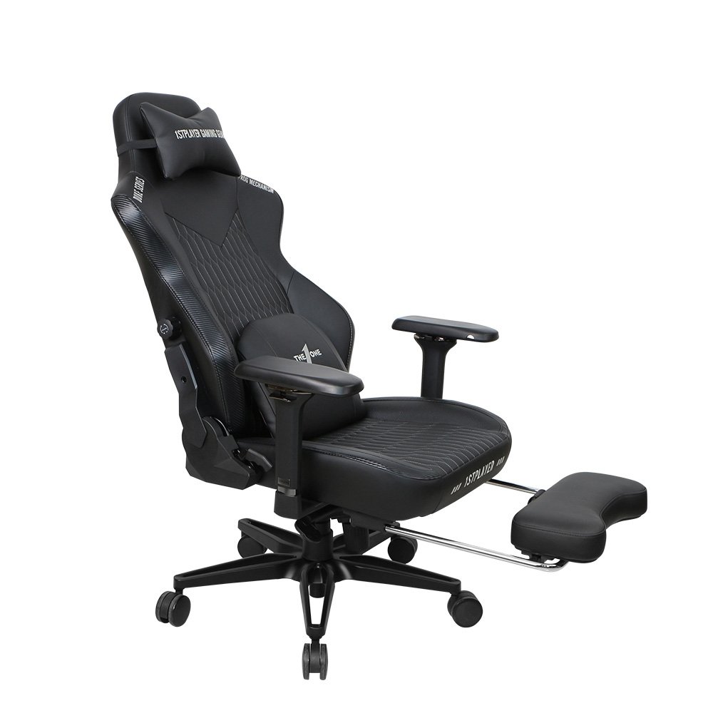 Cadeira Gamer 1STPLAYER DUKE, Até 160kg, Reclinável, Almofadas e Apoio para os Pés, Cilindro de Gás Classe 4, Preta - DUKE-FR-BK - view 9