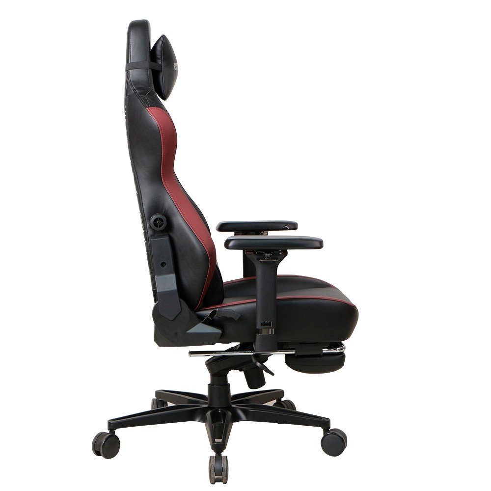 Cadeira Gamer 1STPLAYER DUKE, Até 160kg, Almofadas e Apoio para os Pés, Cilindro de Gás Classe 4, Preta e Vermelha - DUKE-FR-BKRE - view 2